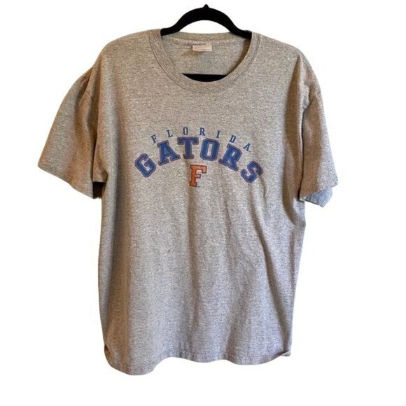 University of Florida Gators Grey Hanes Tee Shirt Large - Picture 1 of 7